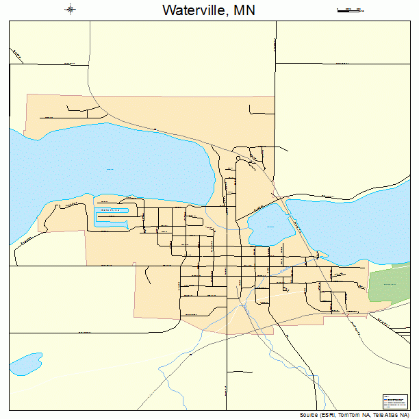 Waterville, MN street map