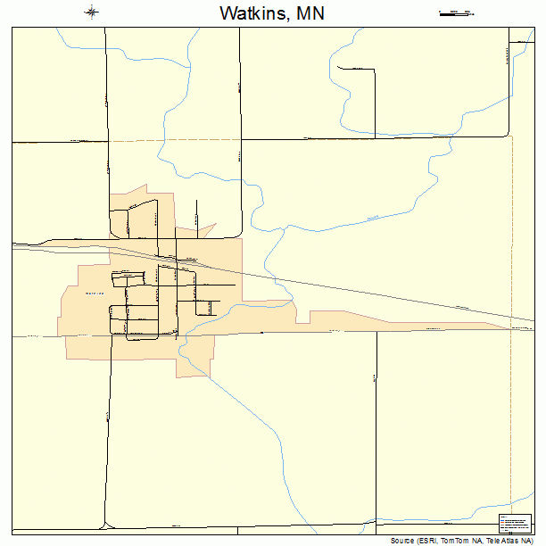 Watkins, MN street map