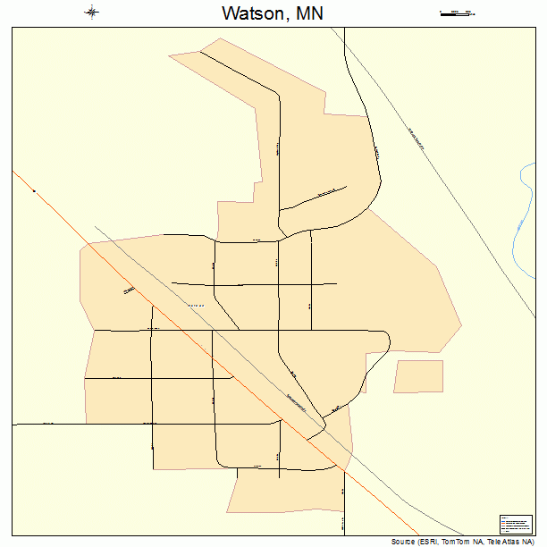 Watson, MN street map