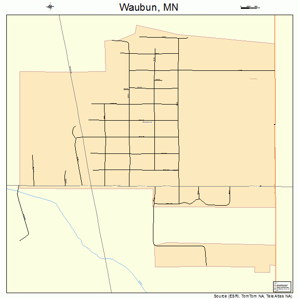 Waubun, MN street map