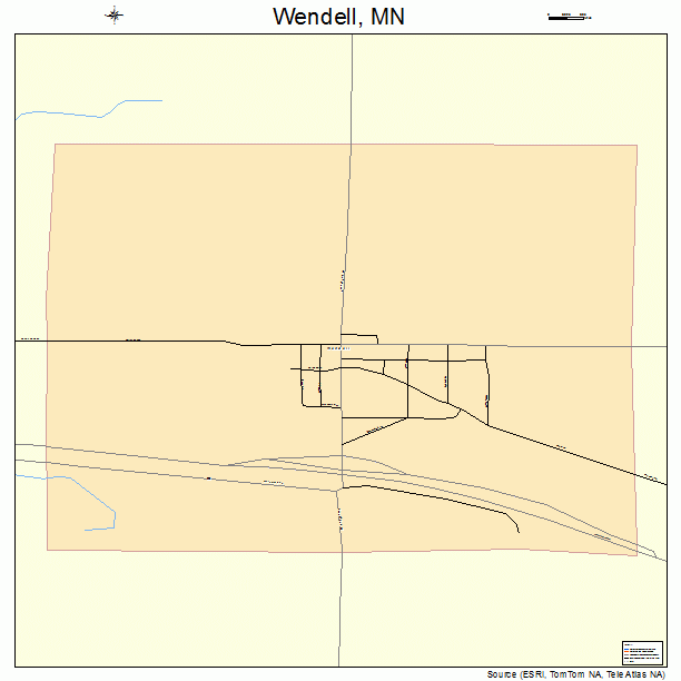 Wendell, MN street map