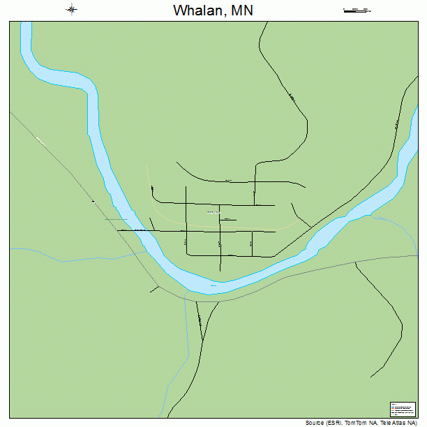 Whalan, MN street map