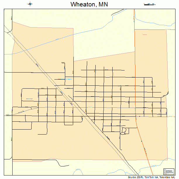 Wheaton, MN street map