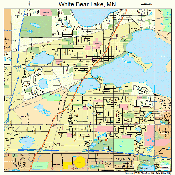 White Bear Lake, MN street map