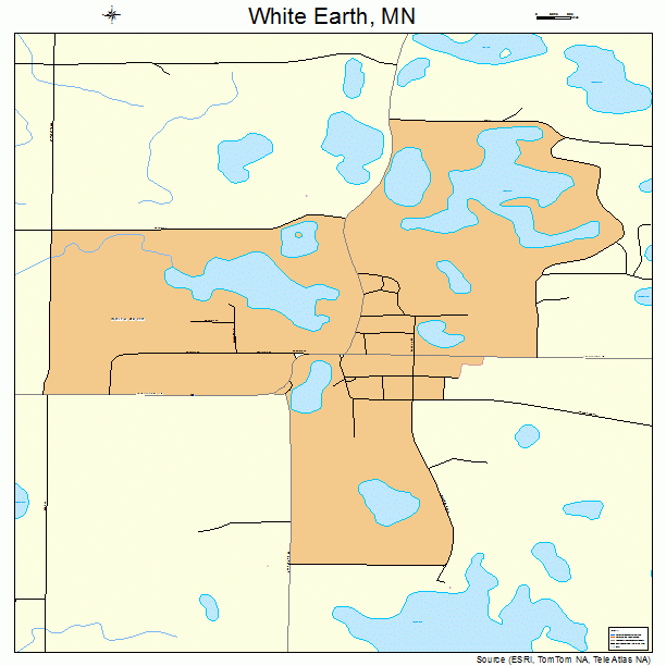 White Earth, MN street map