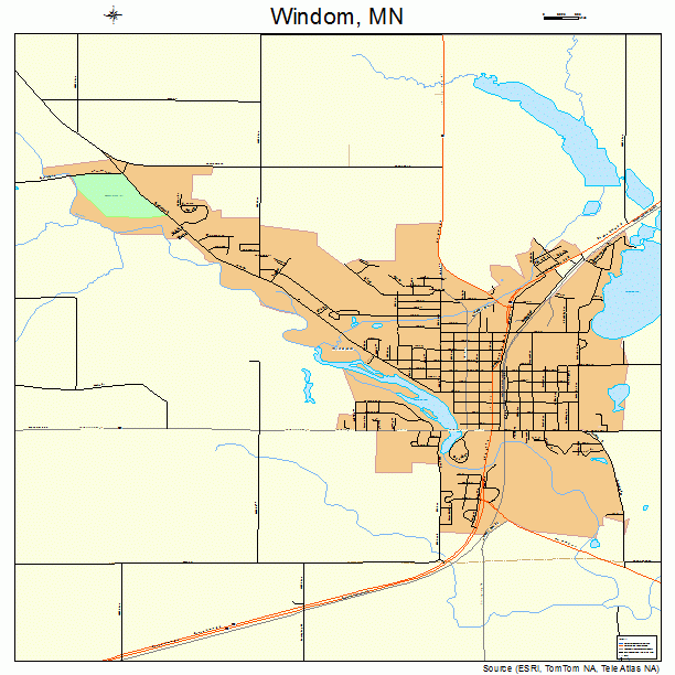 Windom, MN street map