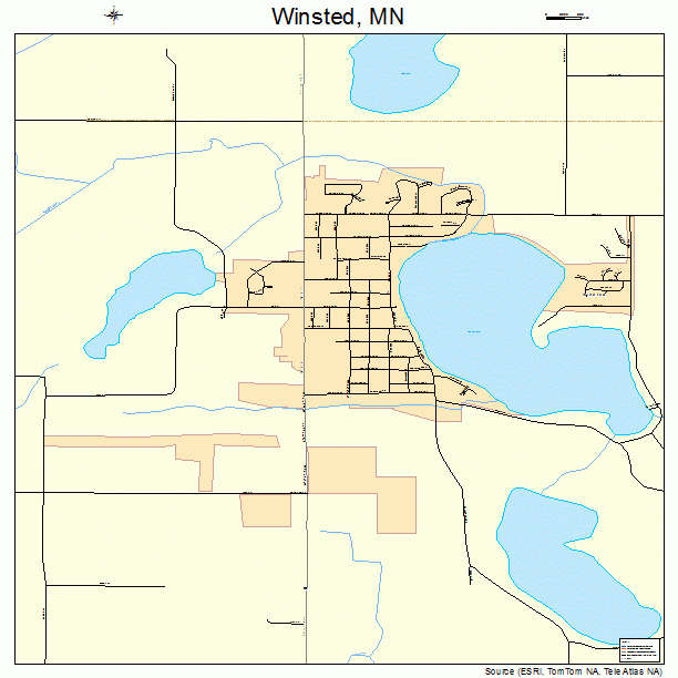 Winsted, MN street map