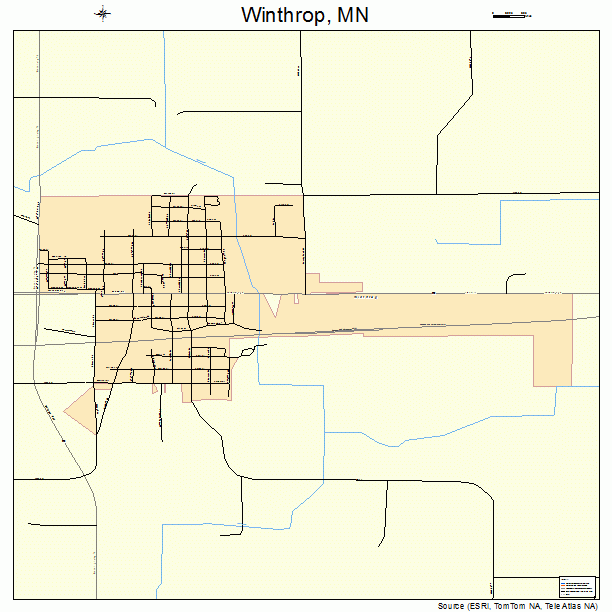 Winthrop, MN street map