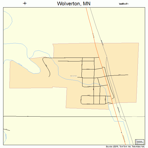 Wolverton, MN street map