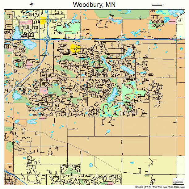 Woodbury, MN street map