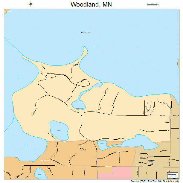 Woodland, MN street map