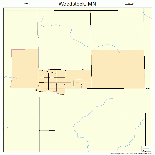 Woodstock, MN street map