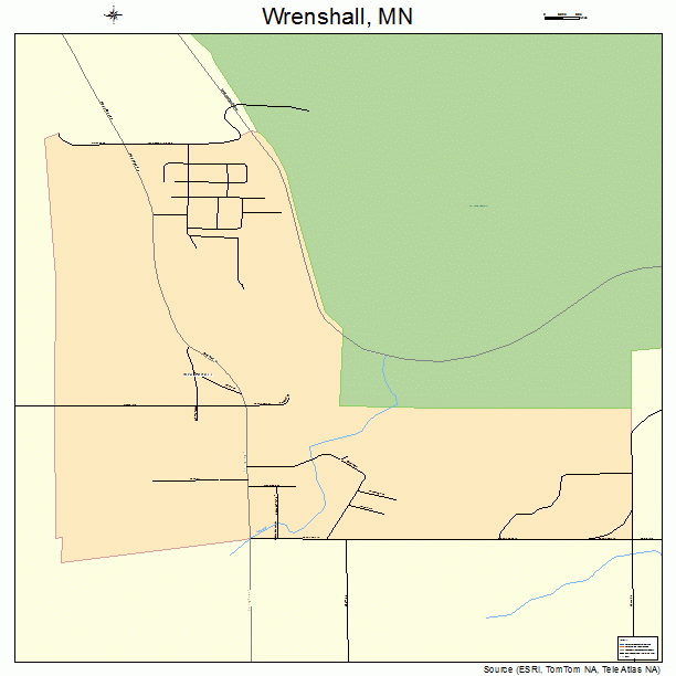 Wrenshall, MN street map