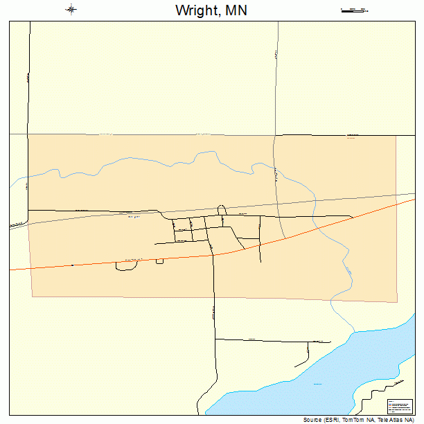 Wright, MN street map