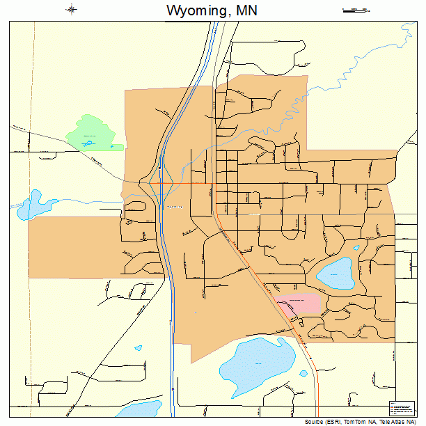 Wyoming, MN street map