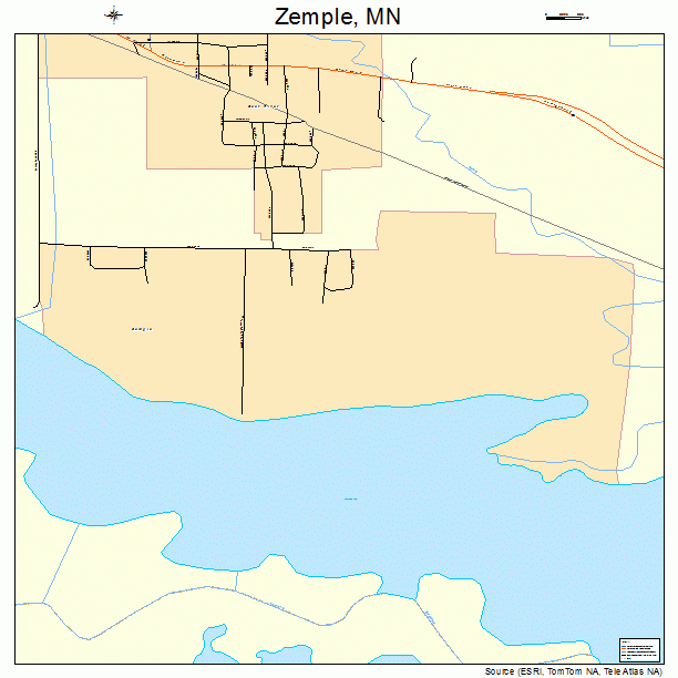 Zemple, MN street map