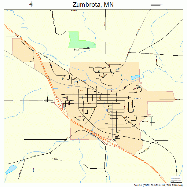 Zumbrota, MN street map