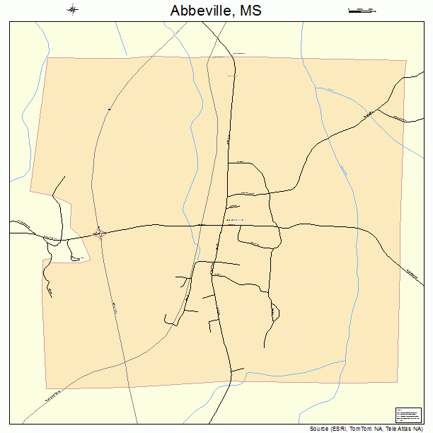 Abbeville, MS street map