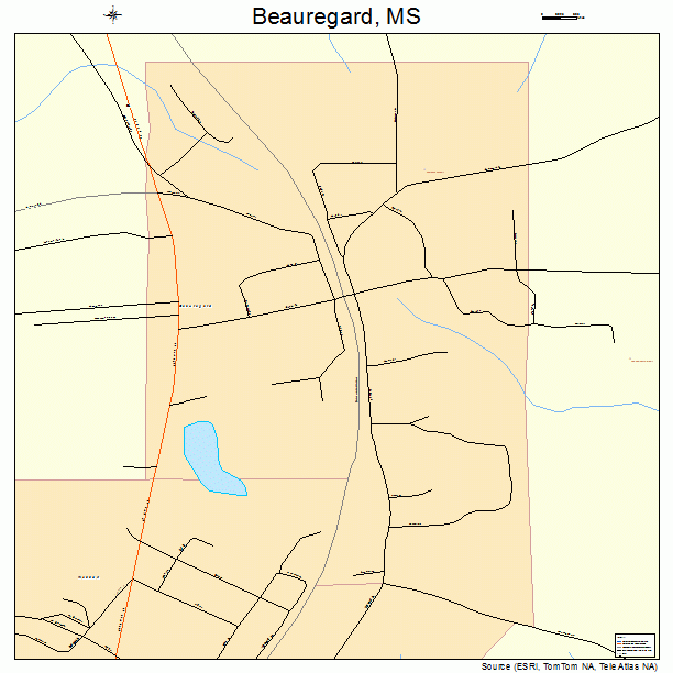 Beauregard, MS street map