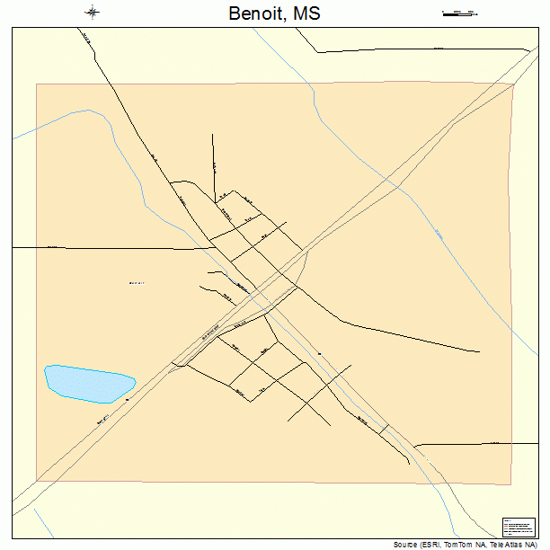 Benoit, MS street map