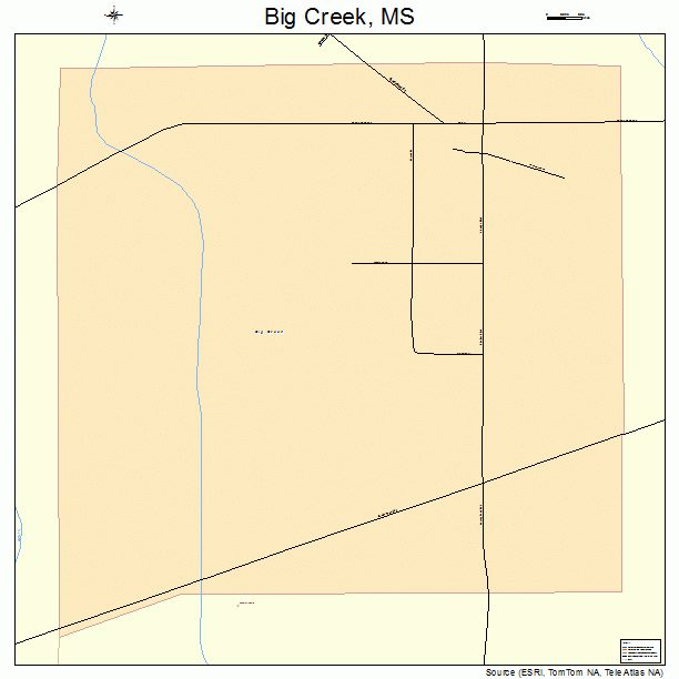 Big Creek, MS street map