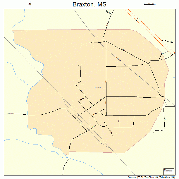 Braxton, MS street map