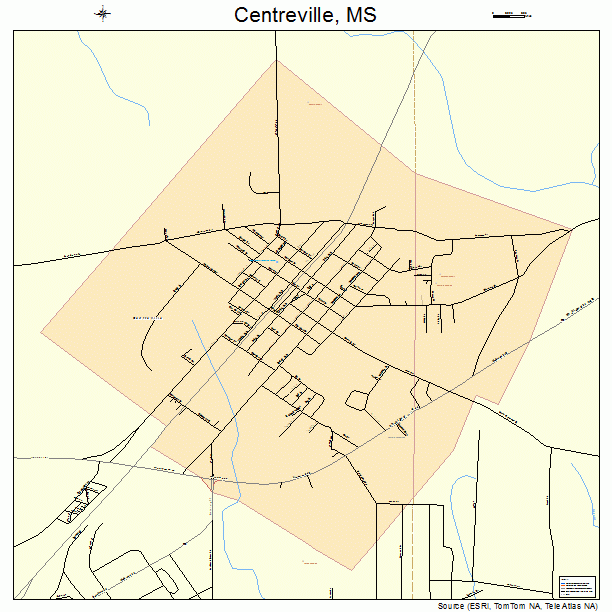 Centreville, MS street map