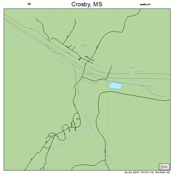 Crosby, MS street map