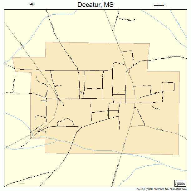 Decatur, MS street map