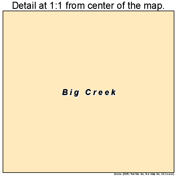 Big Creek, Mississippi road map detail