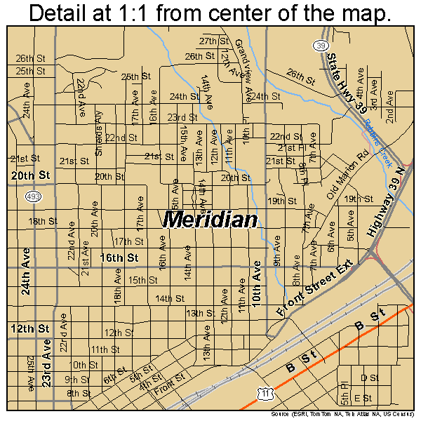 Meridian Miss Map