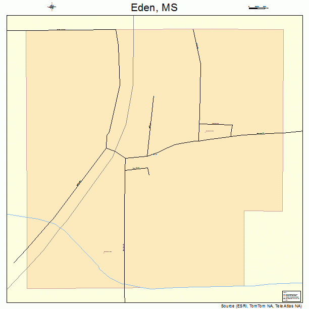 Eden, MS street map