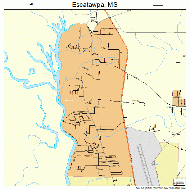 Escatawpa, MS street map