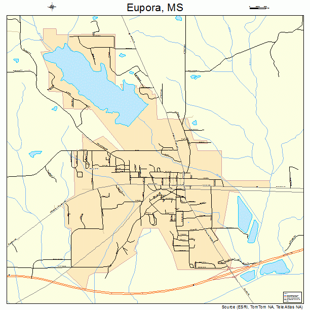 Eupora, MS street map