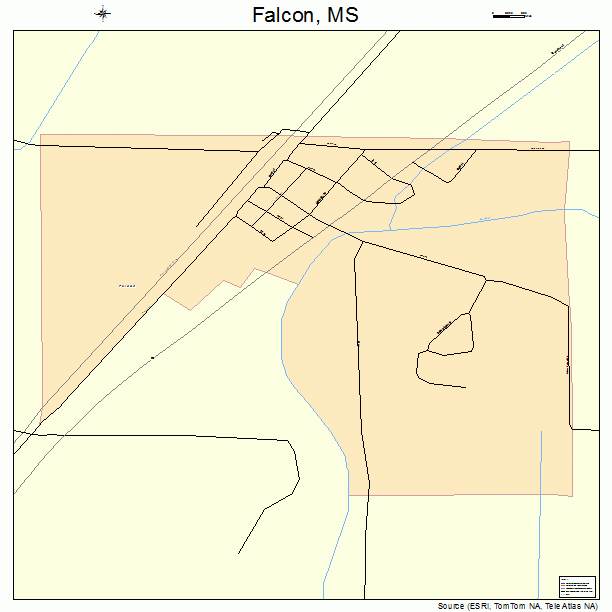 Falcon, MS street map