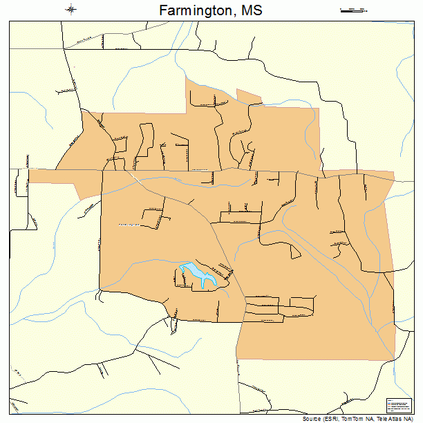 Farmington, MS street map