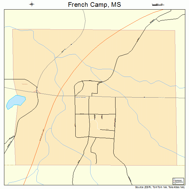 French Camp, MS street map