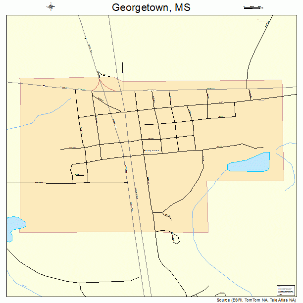 Georgetown, MS street map