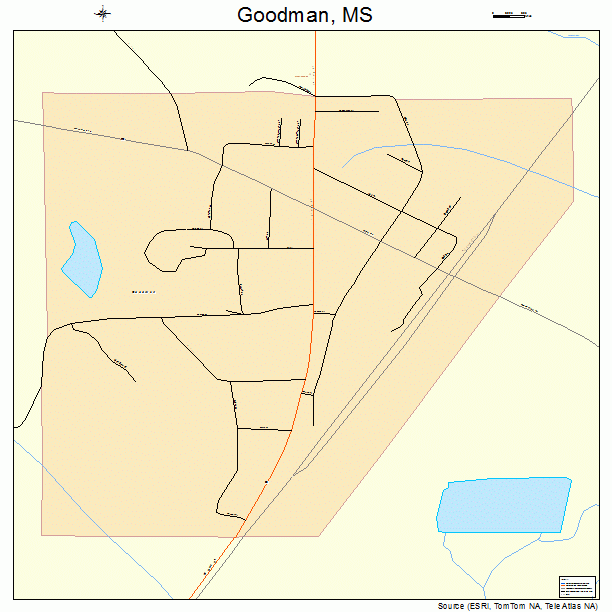 Goodman, MS street map