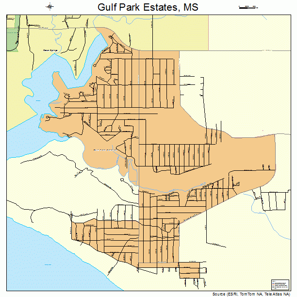 Gulf Park Estates, MS street map
