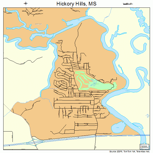 Hickory Hills, MS street map