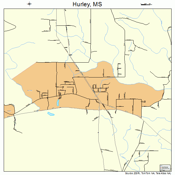 Hurley, MS street map