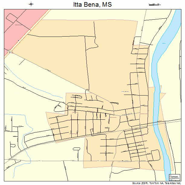 Itta Bena, MS street map