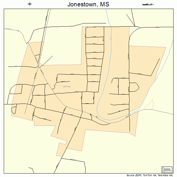 Jonestown, MS street map
