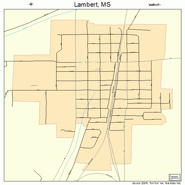 Lambert, MS street map