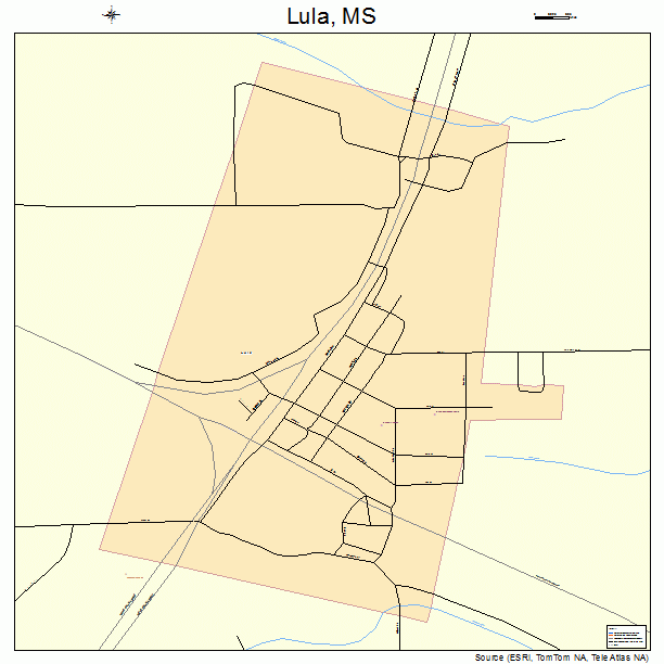 Lula, MS street map