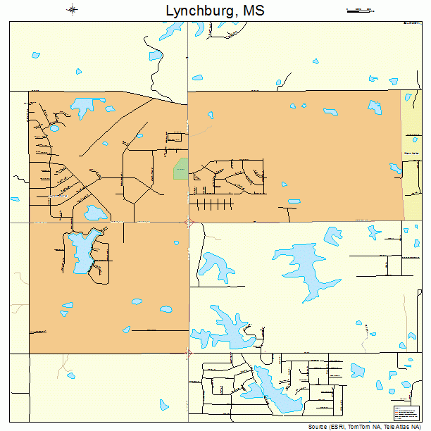 Lynchburg, MS street map