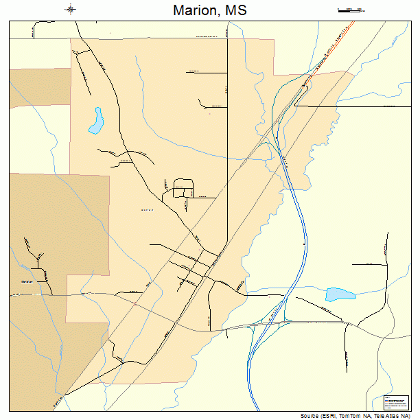 Marion, MS street map