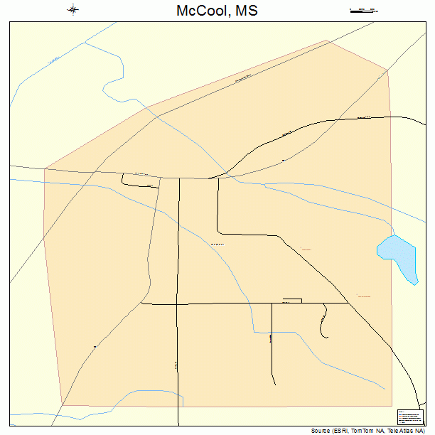 McCool, MS street map
