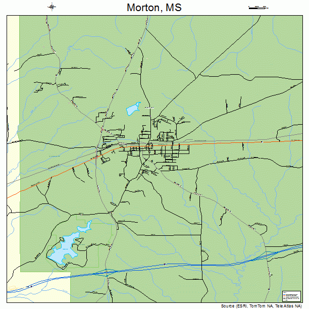 Morton, MS street map